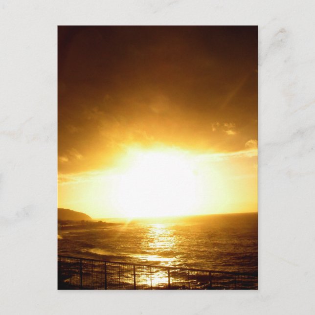Postal Sand Beach Sunset (Anverso)