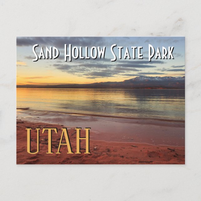 Postal Sand Hollow Utah Sunset (Anverso)