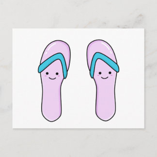 Postal Sandalias Cute Kawaii Flip Flop Beach