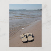 Sandalias en la playa