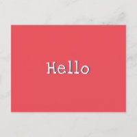 Sandía Rojo Chic Moderno Simple Hola Personalizado