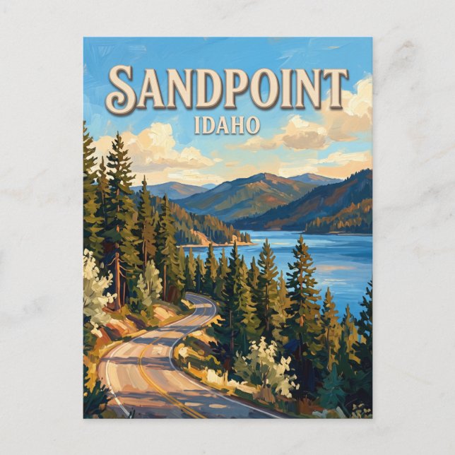 Postal Sandpoint, Idaho (Anverso)