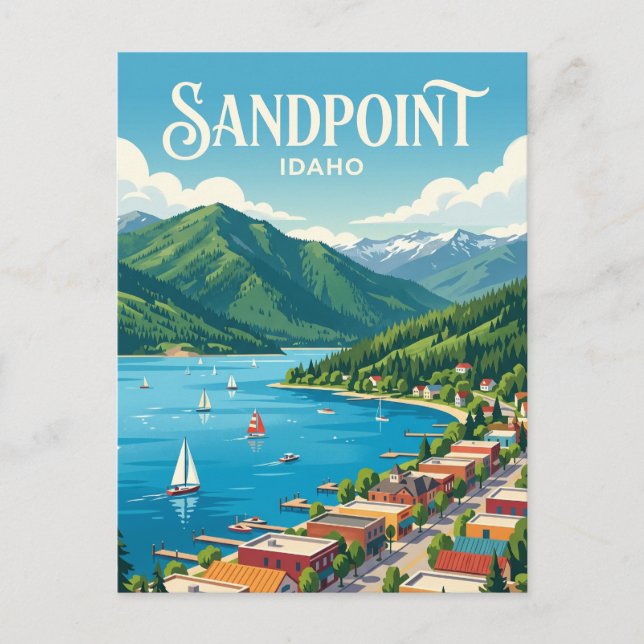 Postal Sandpoint Idaho (Anverso)