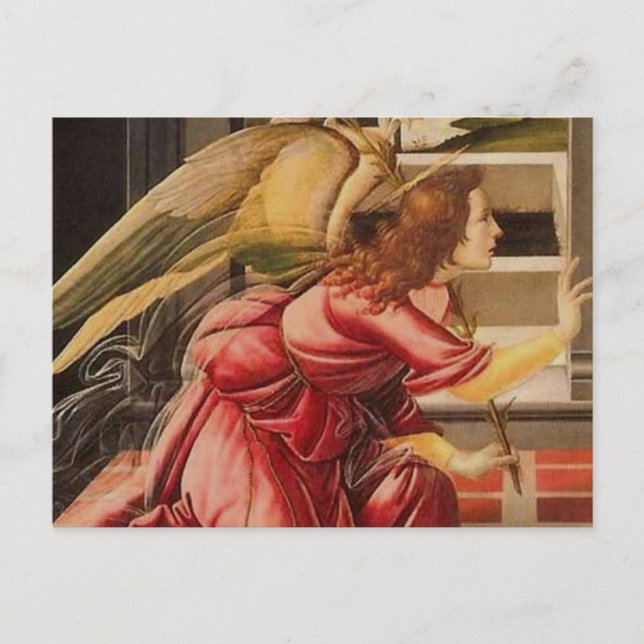 Postal Sandro Botticelli - Angel (Delail) (Anverso)