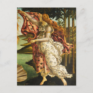 Postal Sandro Botticelli "El Nacimiento de Venus - Hora"