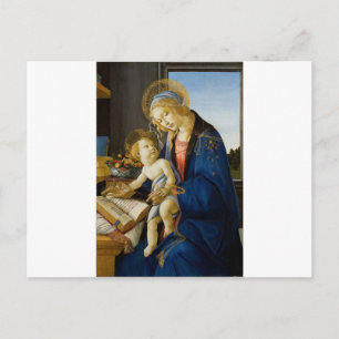 Postal Sandro Botticelli - La Virgen y el Niño