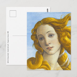 Postal Sandro Botticelli - Nacimiento de los detalles de