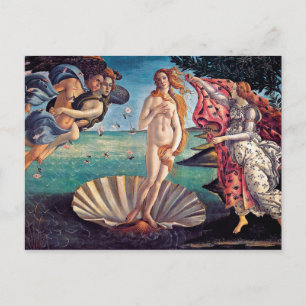 Postal Sandro Botticelli - Nacimiento de Venus - Bella Ar