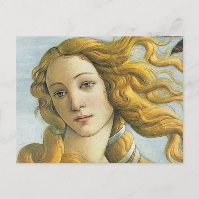 Postal Sandro Botticelli - Venus (Detalle) (Anverso)