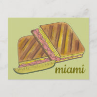 Sandwich cubano de queso suizo en Miami Florida