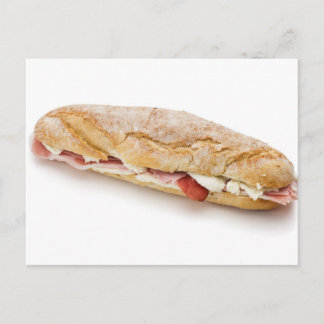Postal sándwich de jamón y queso