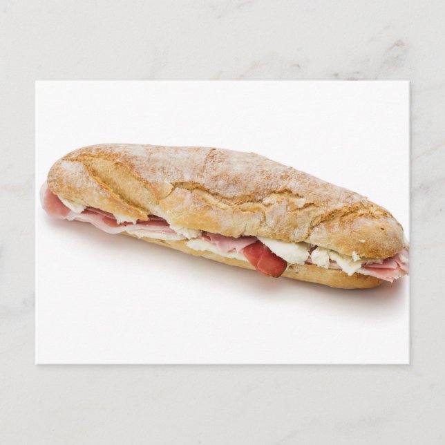 Postal sándwich de jamón y queso (Anverso)