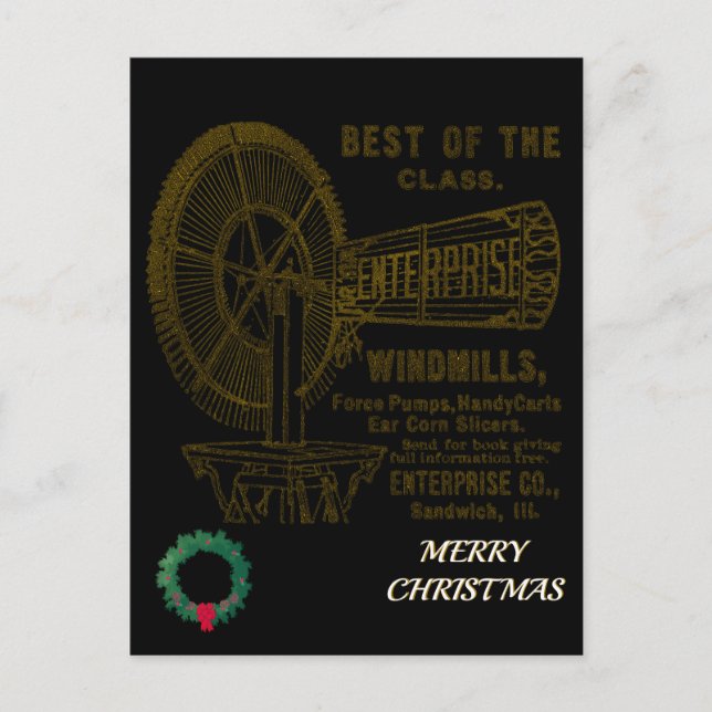 POSTAL SANDWICH ILLINOIS 1889 EMPRESA WINDMILL CO. (Anverso)