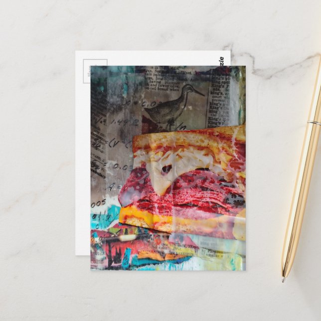 Postal sandwich junk journal Mixed Media Collage (Anverso/Reverso In Situ)