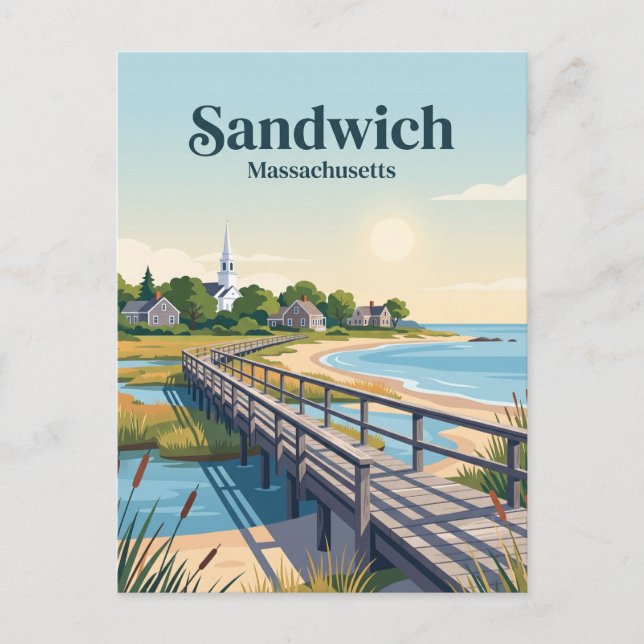 Postal Sandwich, Massachusetts (Anverso)