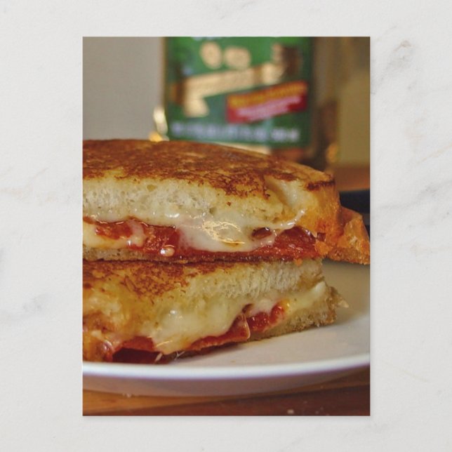 Postal Sándwiches de queso a la parrilla (Anverso)