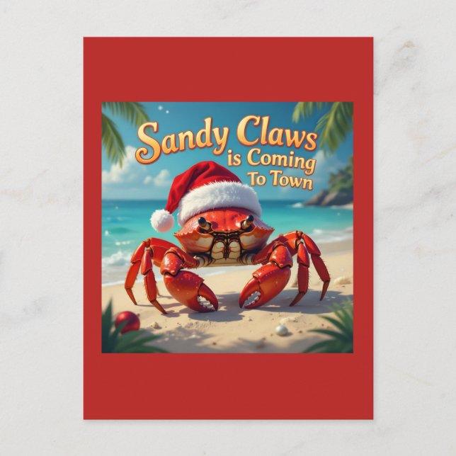 Postal Sandy claws came to town (Anverso)