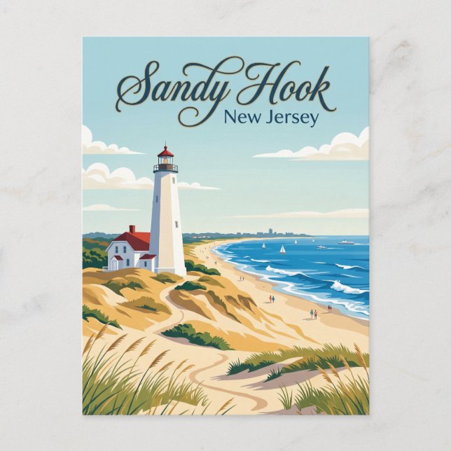 Postal Sandy Hook, Nueva Jersey (Anverso)