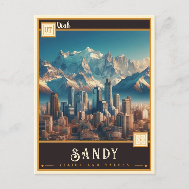 Postal Sandy, Utah | Vintage (Anverso)