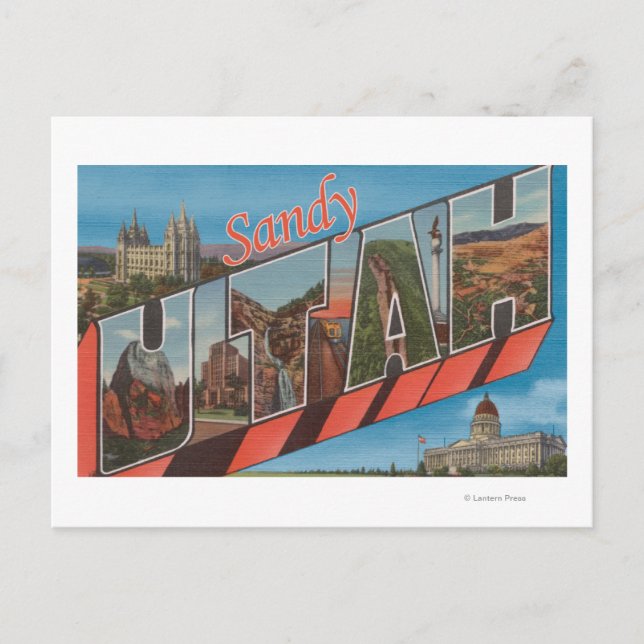 Postal Sandy, UtahEscenas de letras grandesSandy, UT (Anverso)