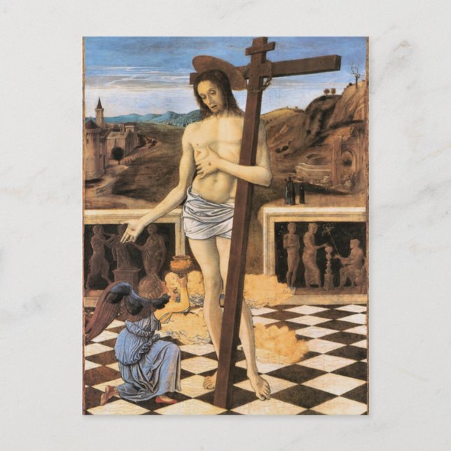Postal Sangre De Jesús De La Postcarta Religiosa Del Rede (Anverso)