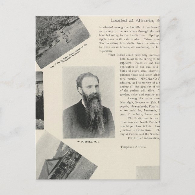 Postal Sanitario de Burke, California (Anverso)