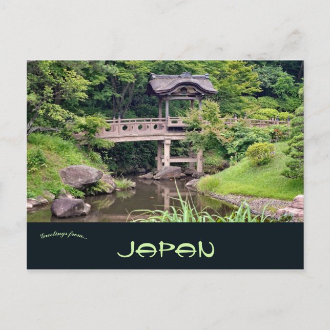 Postal Sankeien Gardens Yokohama Japón. (Anverso)