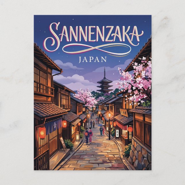 Postal Sannenzaka Slope Japan (Anverso)