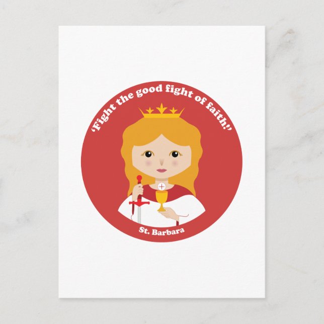 Postal Santa Bárbara (Anverso)