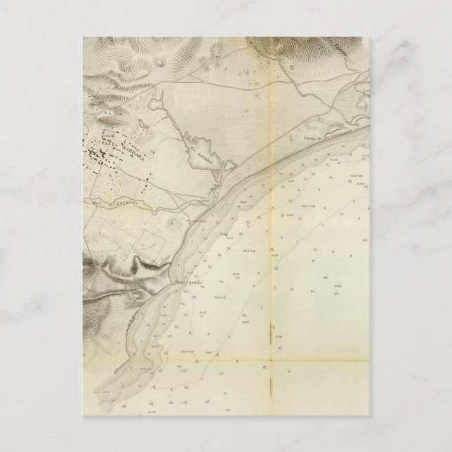 Postal Santa Barbara, Calif (Anverso)