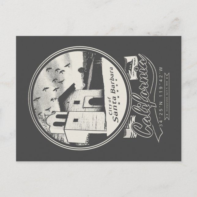 POSTAL SANTA BARBARA CALIFORNIA (Anverso)