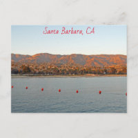 Santa Barbara, montañas de la puesta de sol de Cal