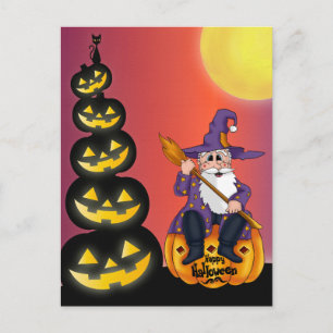 Postal Santa Calabaza de Halloween