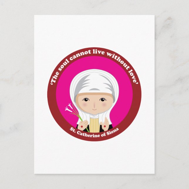 Postal Santa Catalina de Siena (Anverso)