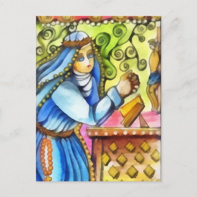 Postal Santa Catalina de Siena (Anverso)