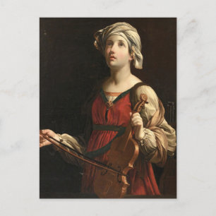Postal Santa Cecilia por Guido Reni