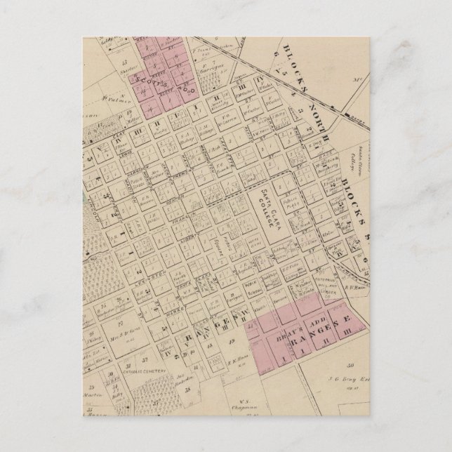 Postal Santa Clara, CA (Anverso)