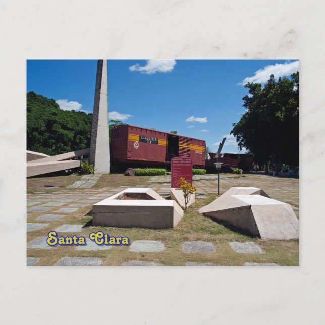 Postal Santa Clara, Cuba. El tren hecho descarrilar 3 (Anverso)