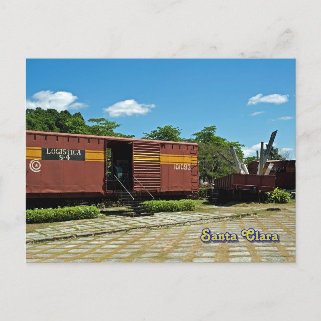 Postal Santa Clara, Cuba - tren descarrilado 4 (Anverso)