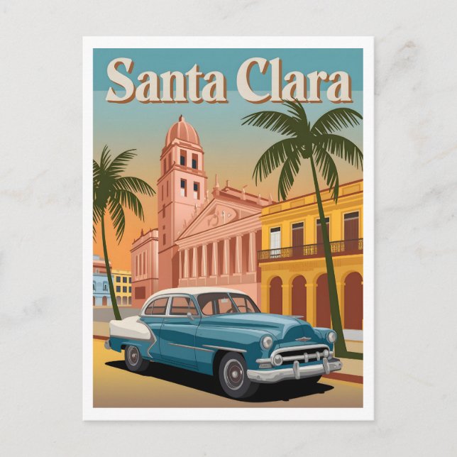 Postal Santa Clara Cuba Vintage (Anverso)