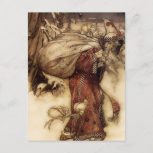 Postal “Santa Claus” de Arthur Rackham