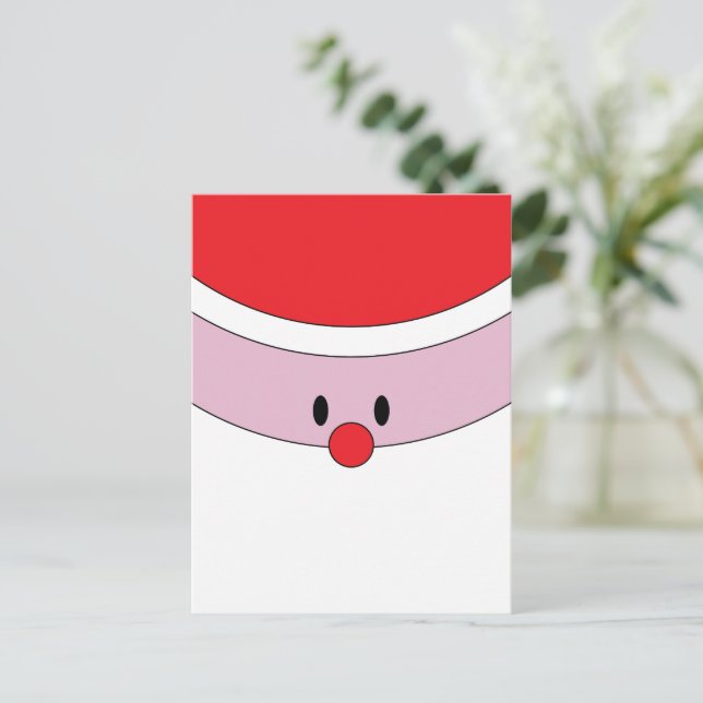 Postal Santa Claus Face (Anverso de pie)