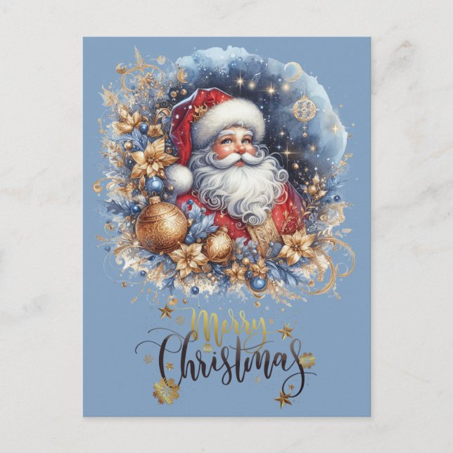 Postal Santa Claus Feliz Navidad  (Anverso)