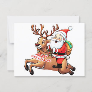 Postal Santa Claus Feliz Navidad