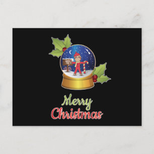 Postal Santa Claus Geek Navidades Guay Divertida idea de 