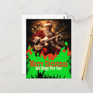 Postal Santa Claus Guitar
