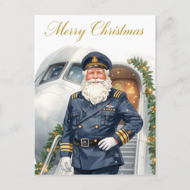 Postal Santa Claus in at the airport (Anverso)