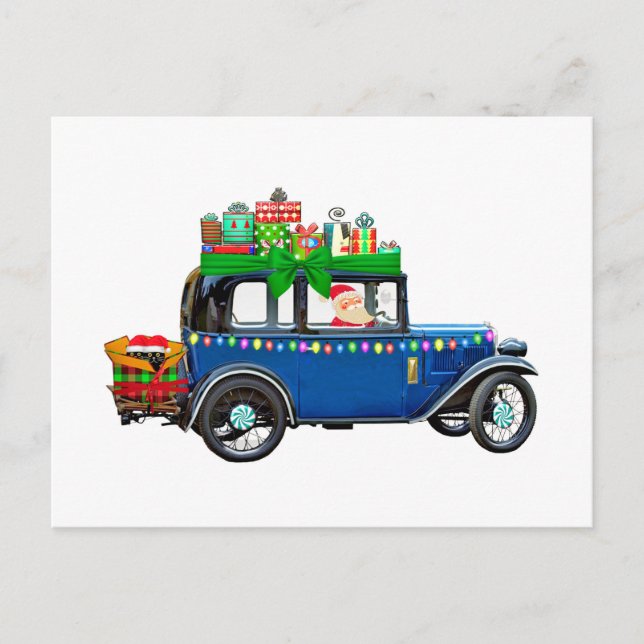 Postal Santa Claus Jalopy (Anverso)