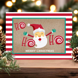 Postal Santa Claus Menta Personalizada Navidad