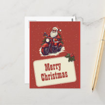 Santa Claus montando el Personalizado de bicicleta